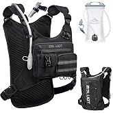 Zelvot Running Vest with 2L Water Bladder, 12L Water Backpack for Men Women | Water-Resistant Phone Holder, Molle Pouch, 8 Pockets, Gear Holder, Adjustable Shoulder &amp; Waist, for Hiking Cycling