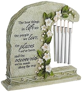 Carson Home Accents Peaceful Reflections Garden Chime, 8.5-Inch High, Memories