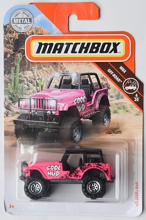matchbox pink jeep