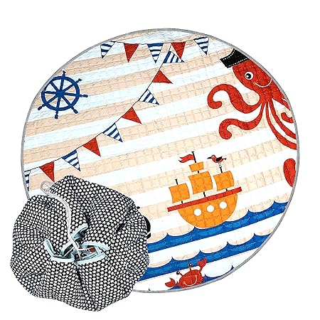 Nee & Wee Cotton Playmat Cum Drawstring Toy Storage Bag