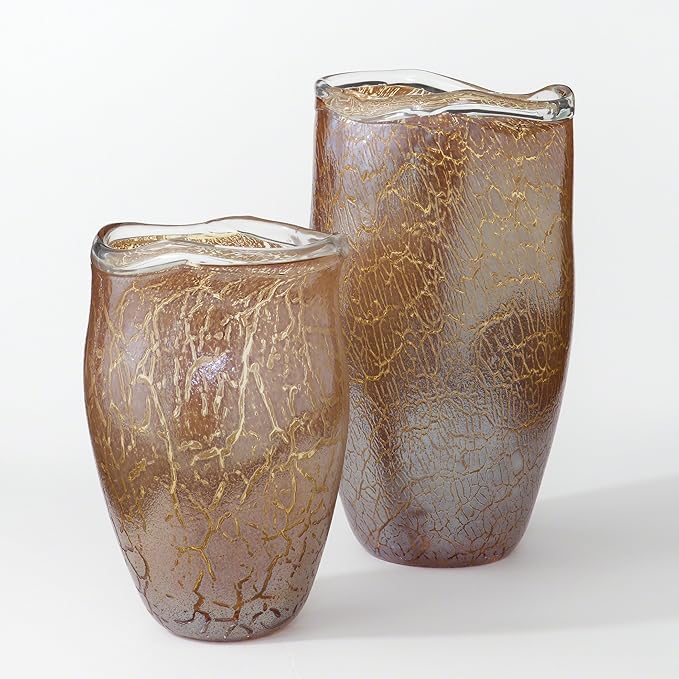 Studio A Metallic Amber Vase, Large Home & Kitchen