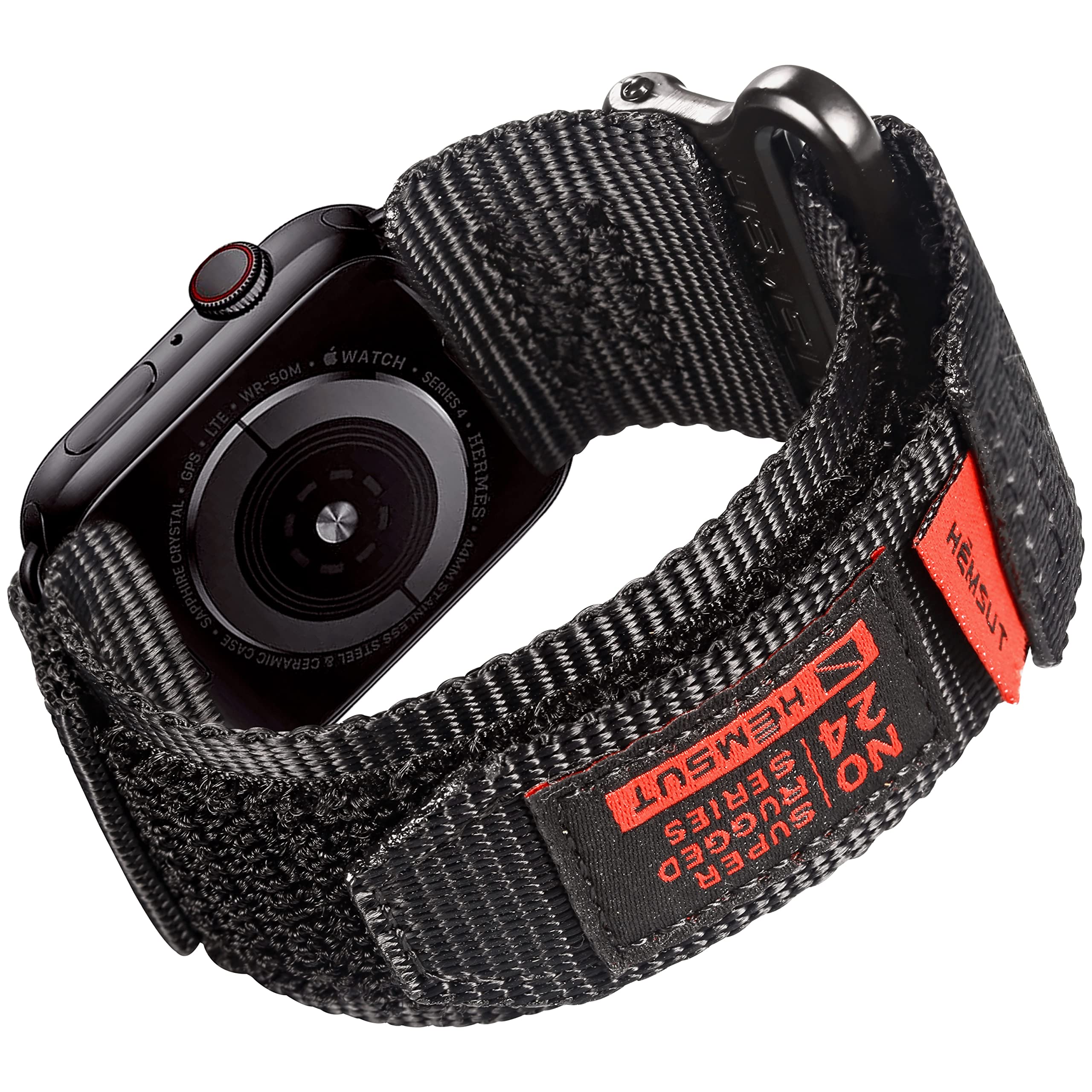 Compatible With Apple Watch Band, Super Rugged Nylon Sports Strap With Woven Loop Design For iWatch 38 40 41 42 44 45 49mm, Tough Replacement Band For Series Ultra 9/8/7/6/5/4/3/2/1/SE Men Women