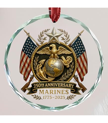 Amazon.com: US Marines Corp 250th Anniversary Ornament