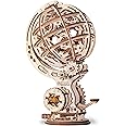 EWA Eco-Wood-Art Mechanical Model Kinetic Globe – 205 pcs – Intricate Wooden Craft Kit - Sustainable DIY Assembly Kit for Adults and Teens