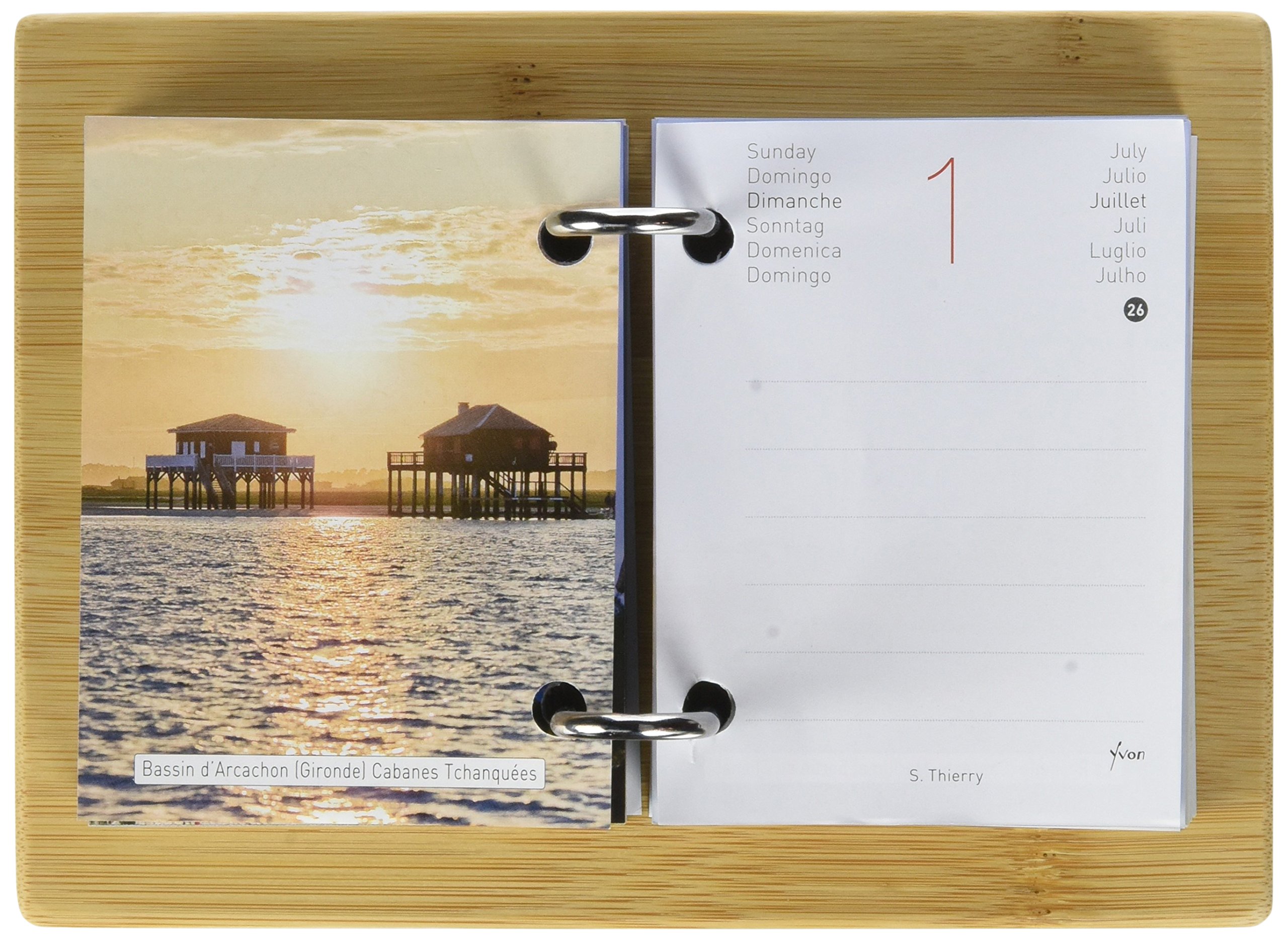 Yvon Diary Refill + Bamboo Holder