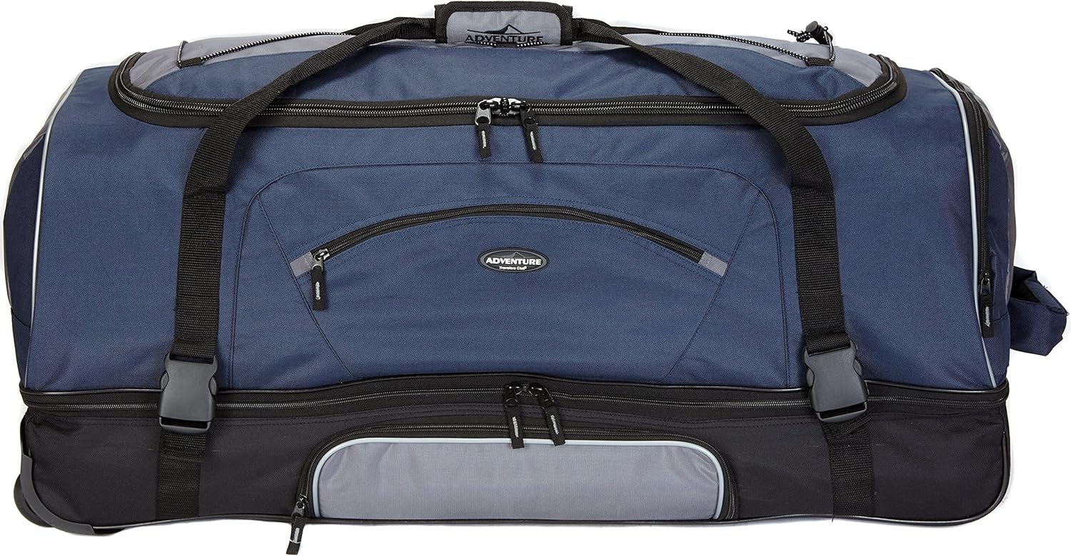 Travelers Club Adventure Upright Rolling Duffel Bag