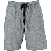 Hanes Men's Jersey Knit Cotton Button Fly Pajama Sleep Shorts
