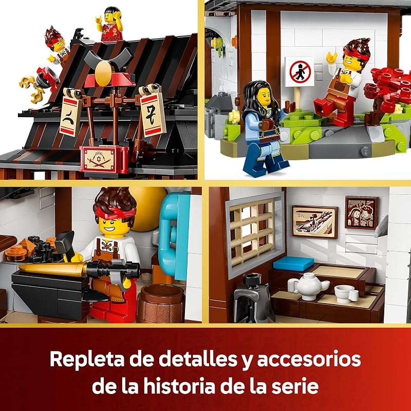 Ninjago Herrería Cuatro Armas: 15 Aniversario - Casa de Juguete con Minifigura y Tarjetas Coleccionables - Armas Ninja - Regalo Nostálgico para Niños y Adolescentes de 14+ Años y Fans - 71858 — foto 4 de 8