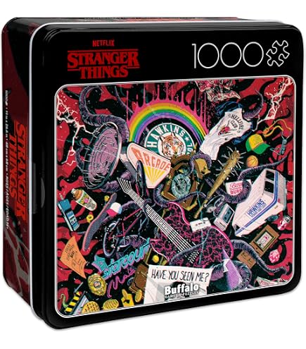 Clementoni Jigsaw Puzzle 1000 pieces, Stranger Things Netflix, Puzzle for Adults 14-99 Years, Compact box, Made in Italy, 39981