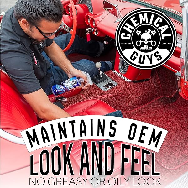CHEMICAL GUYS TOTAL INTERIOR CLEANER & PROTECTANT INTERIOR CLEANER, CLEANS & PROTECTS LEATHER, VINYL, PLASTIC, RUBBER, GLASS WITH A STREAK-FREE FINISH — CARS, TRUCKS, SUVS, RVS, 16 OZ