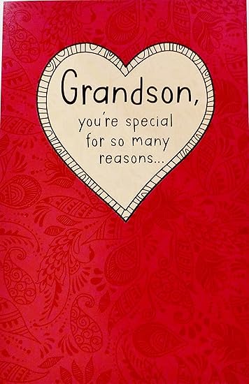 Amazon Com Grandson You Re Special For So Many Reasons Happy Valentine S Day Greeting Card With Love Office Products
