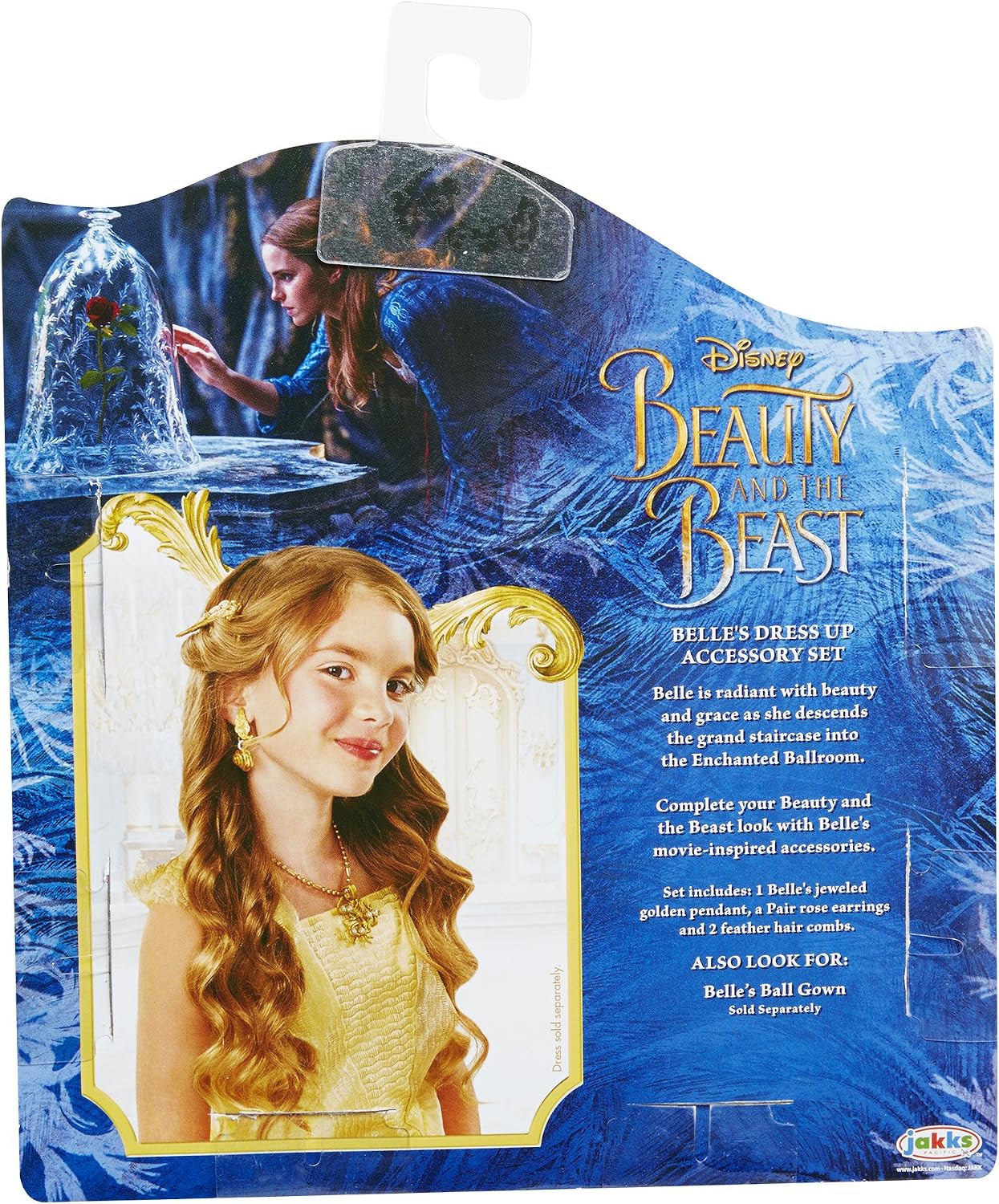 Amazon Com Disney Beauty The Beast Live Action Belle S Dress Up Accessory Set Playset Toys Games