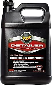 Meguiar’s DA Microfiber Correction Compound – Auto Compound Removes Surface Defects – D30001, 1 gal