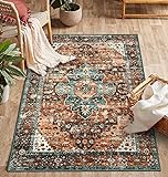 Moynesa Ultra-Thin Washable Vintage Area Rug - 3x5