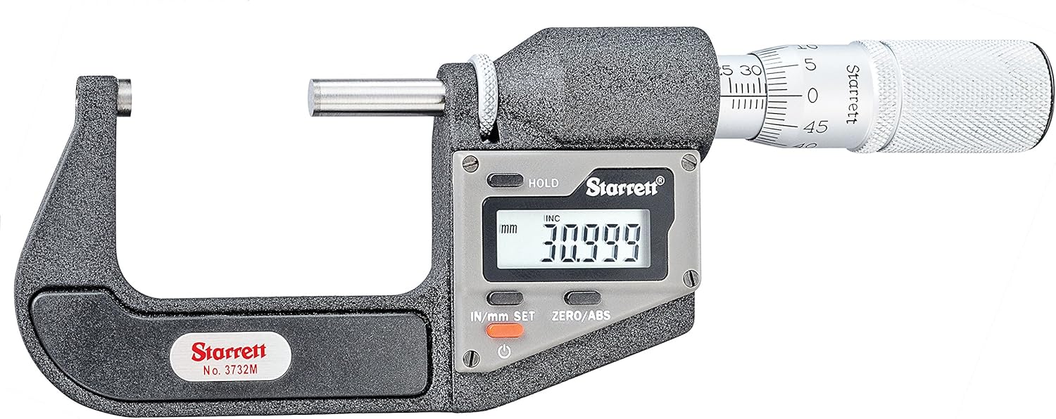 Starrett 3732MEXFLZ50 Digital Micrometer Imperial/Metric Without Data