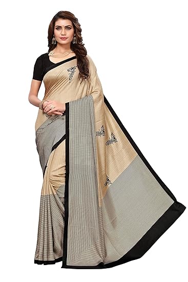 art silk with Blouse Piece Saree