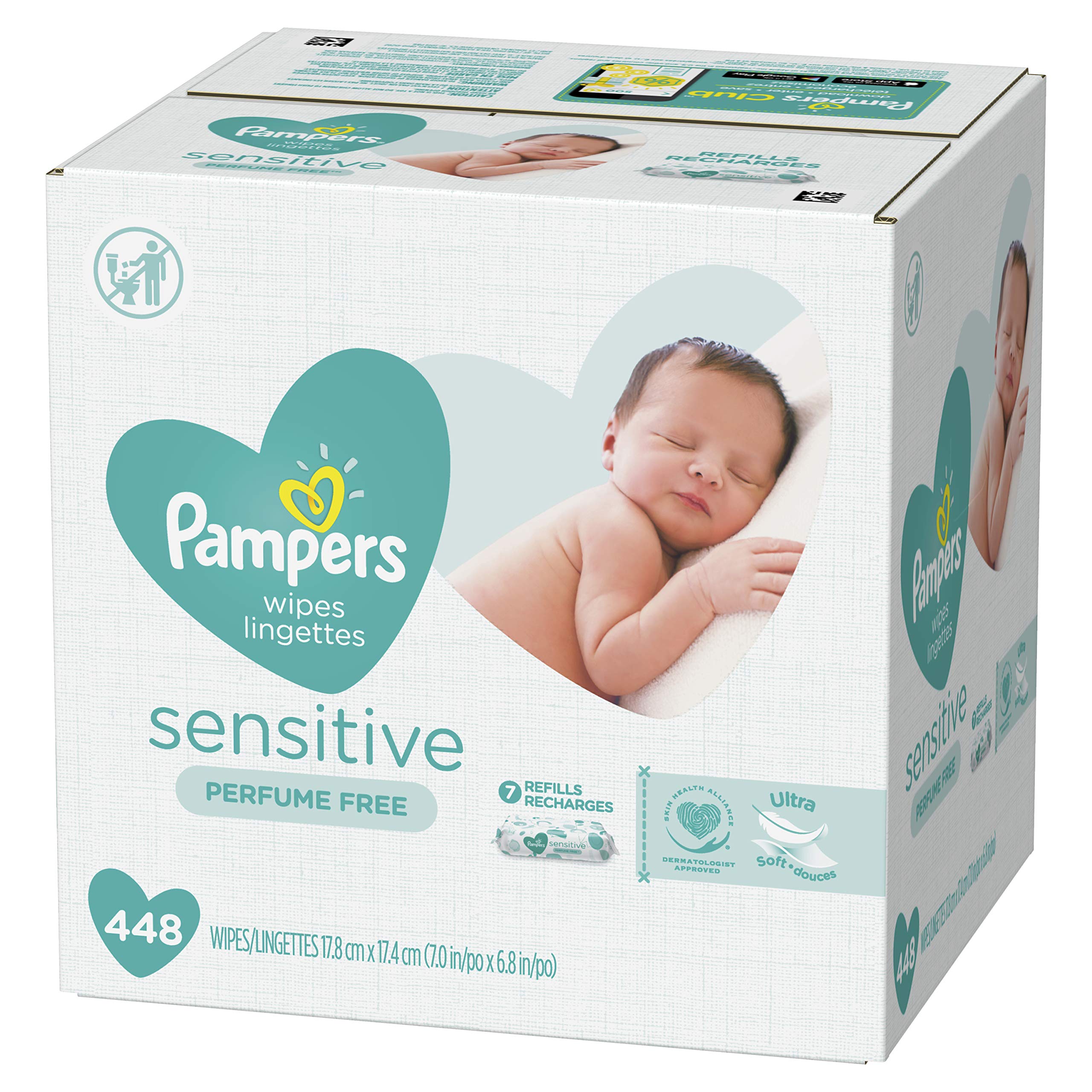Mua Pampers Baby Wipes Sensitive Perfume Free 7X Refill Packs (Tub Not