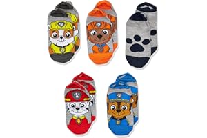 Nickelodeon Boys' Paw Patrol 5 Pack No Show Socks