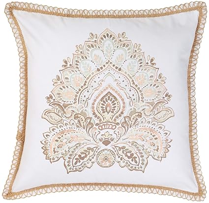 Amazon.com: Coastal Home Olivia Medallion - Almohada ...