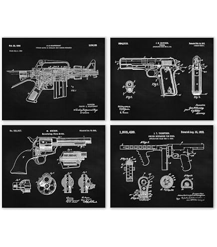 Amazon.com: Winchester Wall Art, Framed Patent Print of Winchester