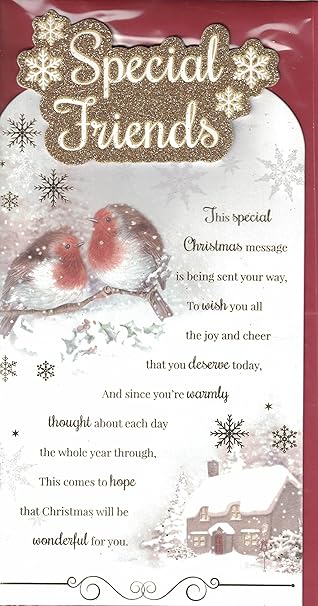 Friends Christmas Card ~ Special Friends At Christmas ~ Traditional