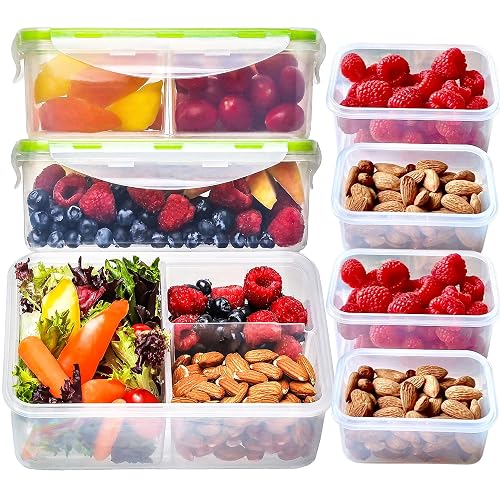 Bento Box for Kids and Adults - Reusable Lunch Box Meal Prep Containers ...