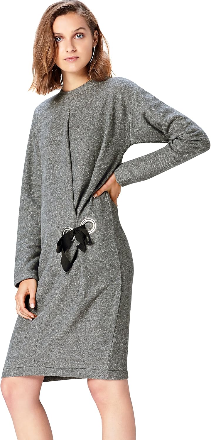 Marca Amazon - find. Vestido Sudadera para Mujer