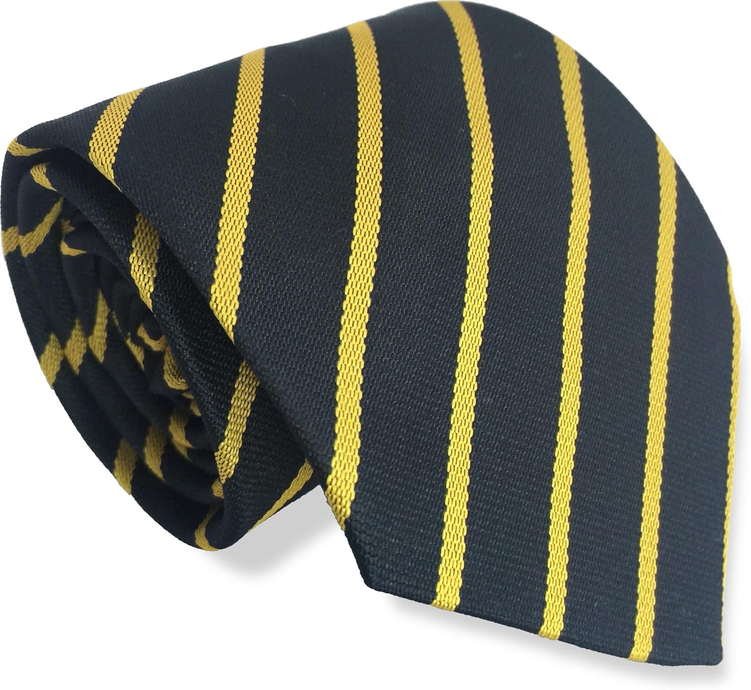 School Ties (21 Single Stripe Variations) Junior Age (Black & Gold) Amazon.co.uk Clothing