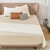 Bedsure Super King Fitted Sheet Deep Pocket 40cm Beige 180x200cm view 2