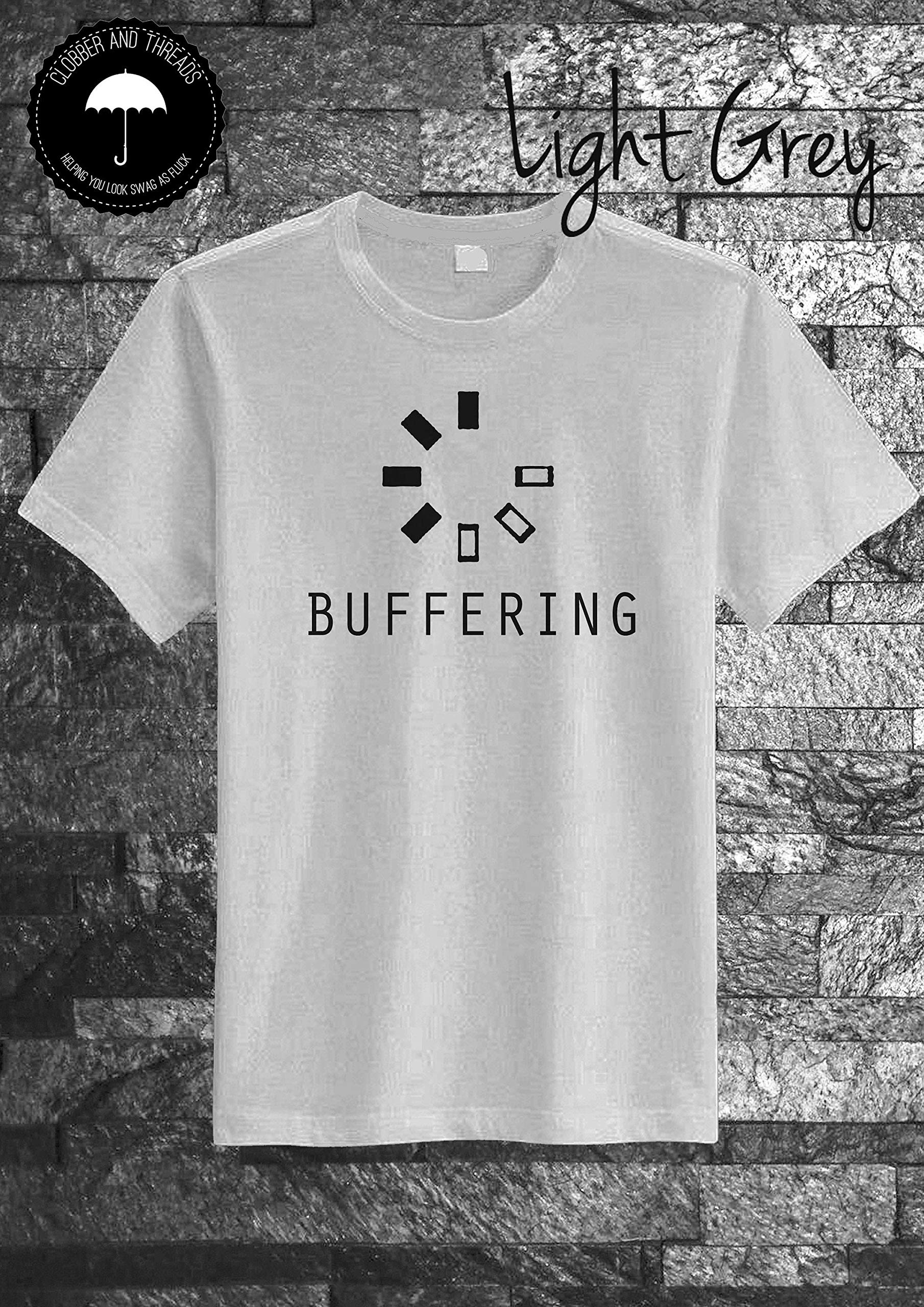 Buffering Funny Gamer Tee Buffer Face Internet Wifi Gaming Pc Wi Fi Top T Shirt
