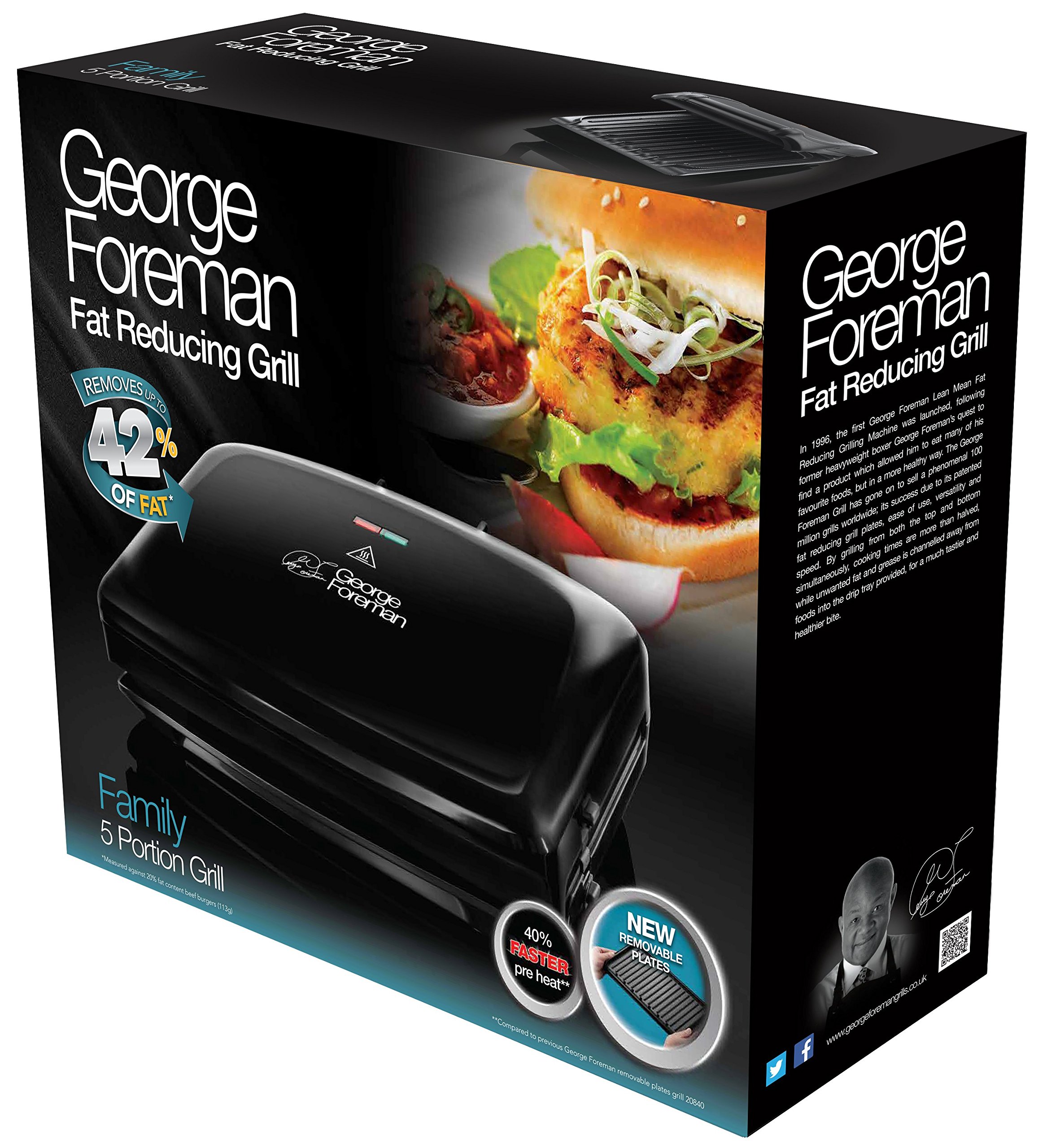 Foreman Medium Removable Plates Grill 24330 Buy Online in UAE