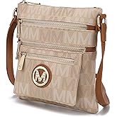 MKF Collection Women's Crossbody Bag, PU Leather Adjustable Strap Handbag, Crossover Bag Purse, Shoulder Bag by Mia K