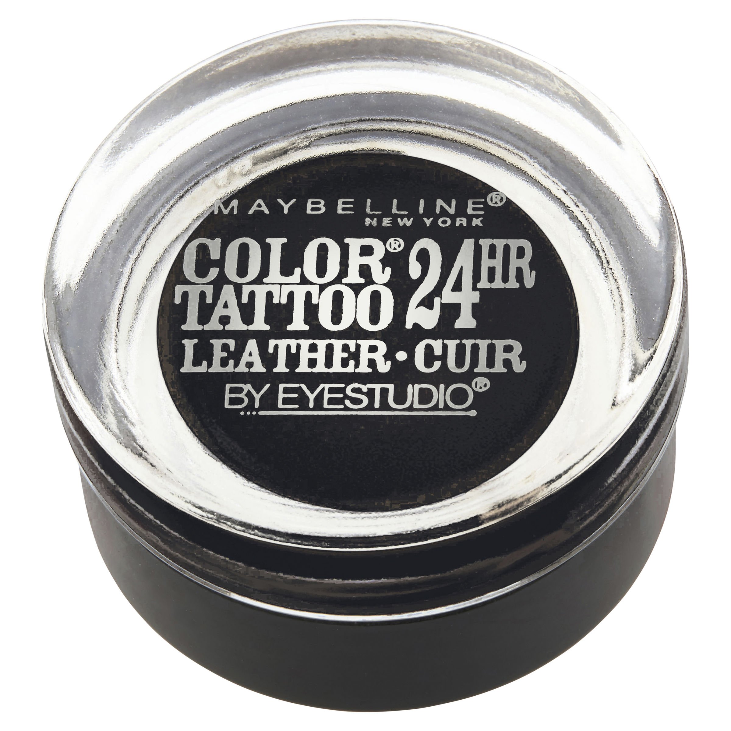 Photo 1 of Maybelline New York Eyestudio ColorTattoo Metal 24HR Cream Gel Eyeshadow, Dramatic Black, 0.14 Ounce (1 Count)