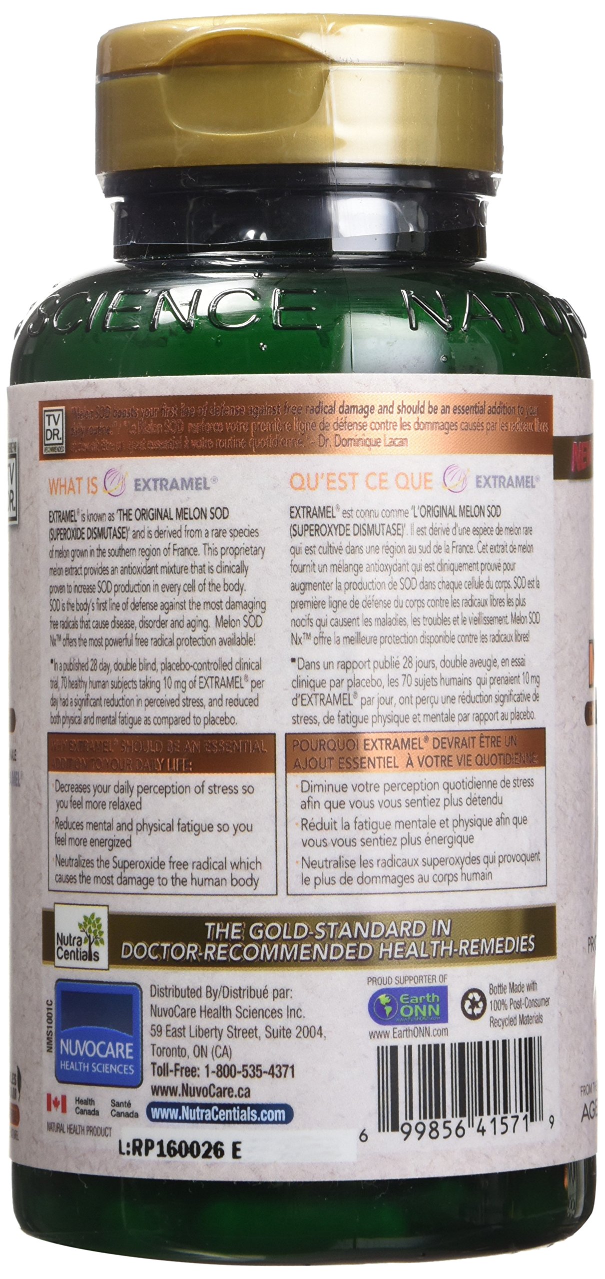 NutraCentials Melon SOD Nx the body's most POWERFUL antioxidant, 60