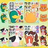 JOYIN 36 Pcs Make-a-Face Sticker Sheets Farm Animals Party Supplies view 5