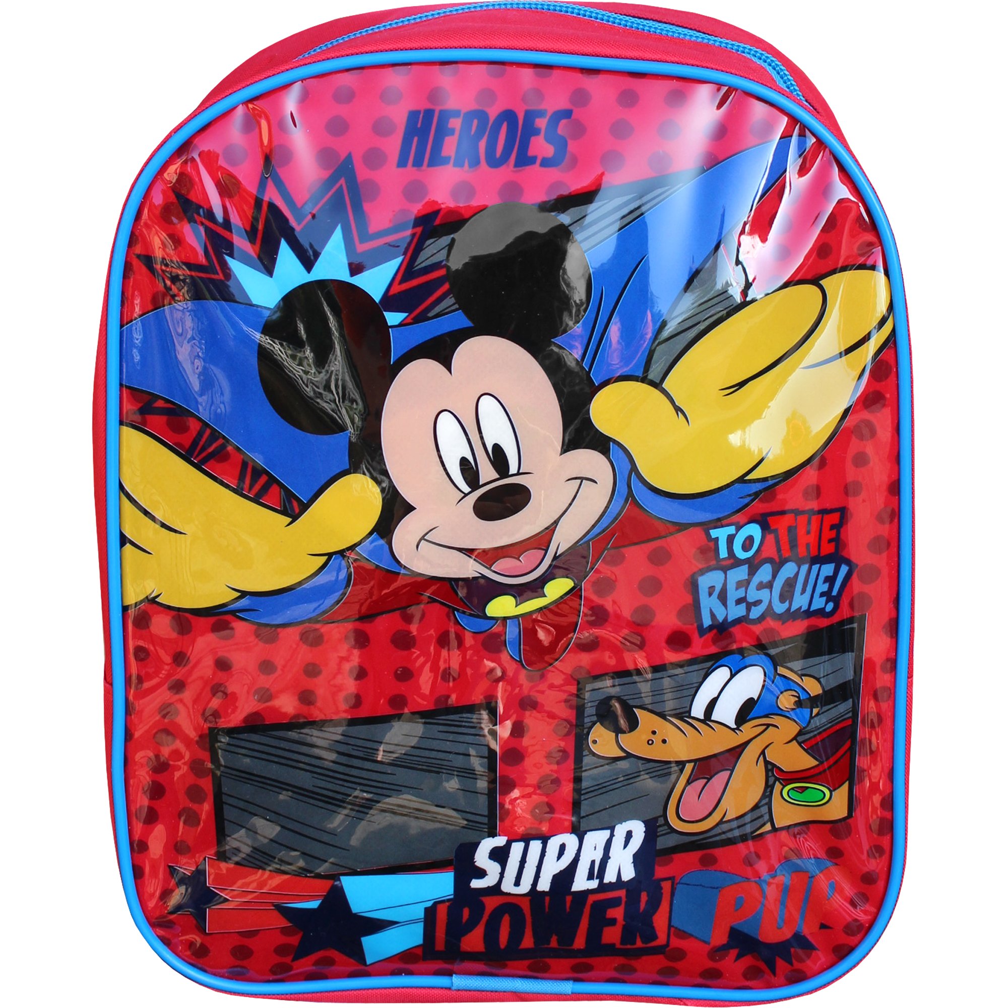 Disney Mickey Mouse Superhero Red Mini Toddlers Travel Backpack Bag