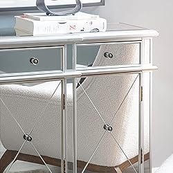 Powell Company Mirrored 4-Door 3-Drawer Console