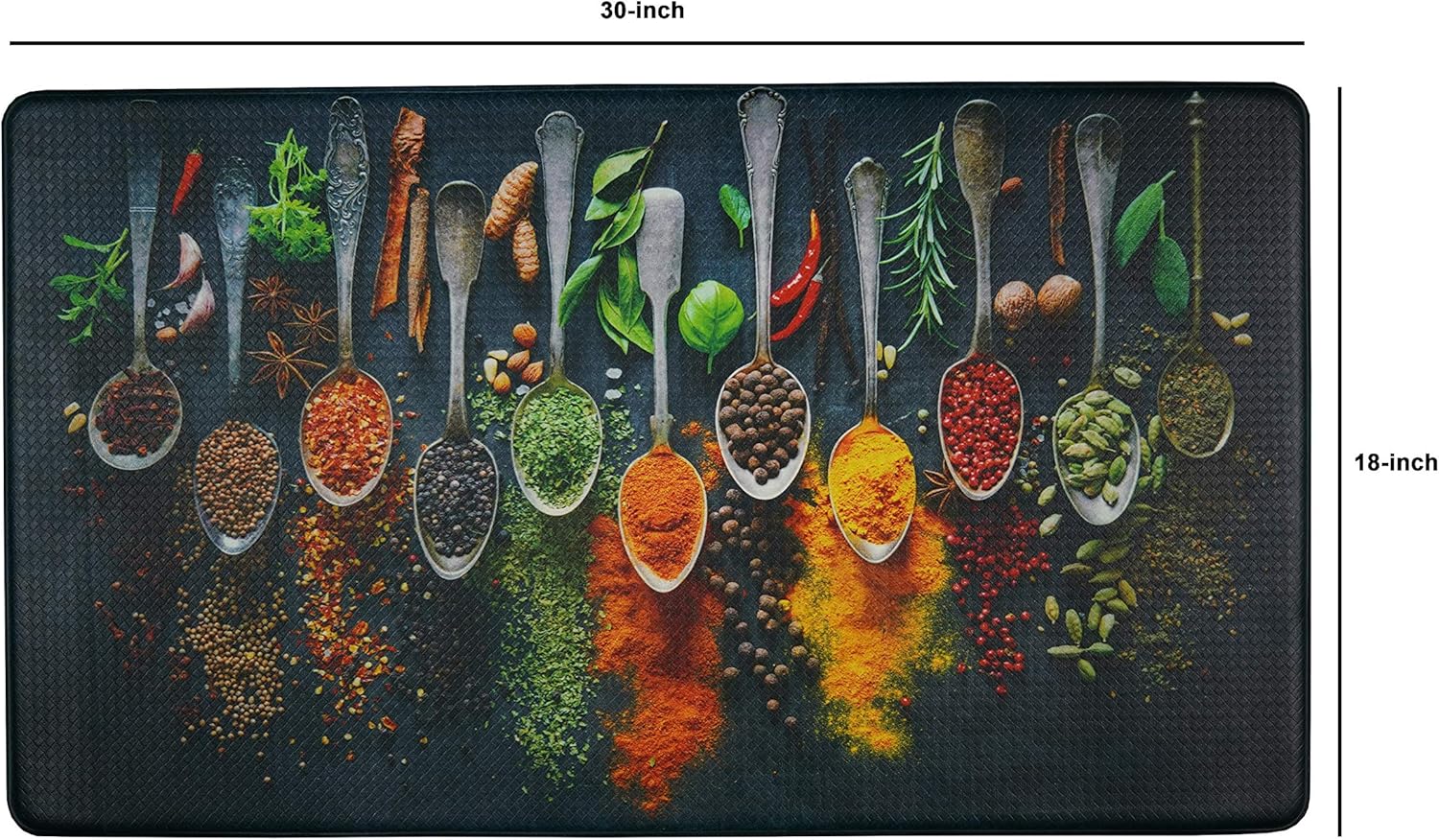 Artistic Anti Fatigue Kitchen Floor mat. Kitchen Floor mats for in Front of Sink. Cushioned Kitchen mat. Padded Kitchen Floor mats. Foam Kitchen mats for Floor. Memory Foam mat. 30" x 18": Kitchen & Dining