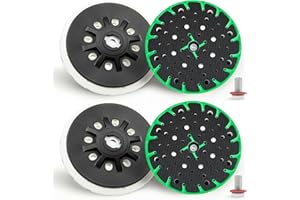 Husbra Enetics Upgraded 202458 6 Inch Soft Sanding Pad, Compatible with Festool ETS 150/3 EQ, ETS 150/5 EQ, ETS EC 150/3 EQ, ETS EC 150/5 EQ Sander, 2 Pack (202458, 2)