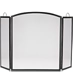 Single Panel Wrought Iron Fireplace Screen W/Doors | Plow & Hearth