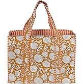 Marubhumi Women Lightweight Travel Bag Purse Cotton Shoulder Tote Bag For Shopping Grocery & Beach Bag