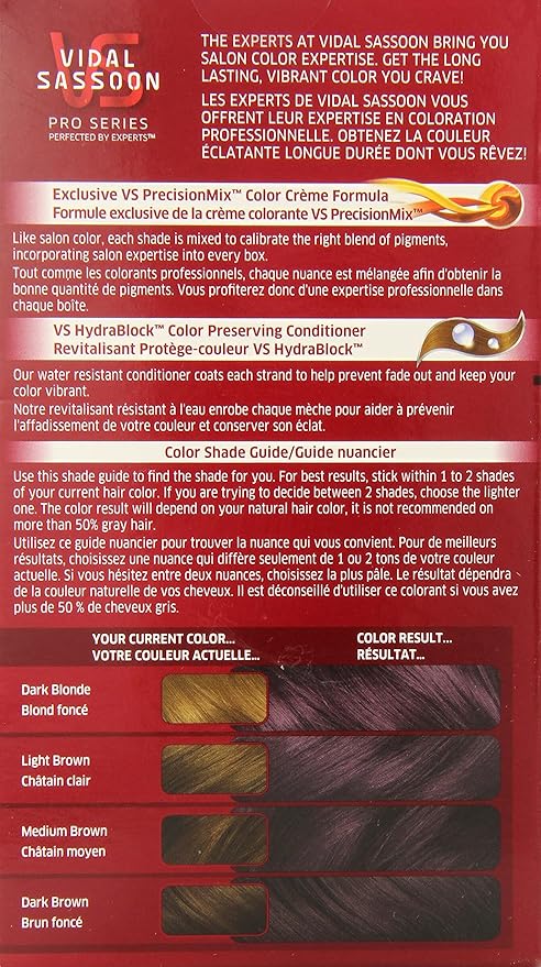 Buy Vidal Sassoon London Luxe 5vr London Lilac 1 Kit Online At Low