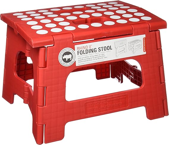 rhino ii tall folding step stool