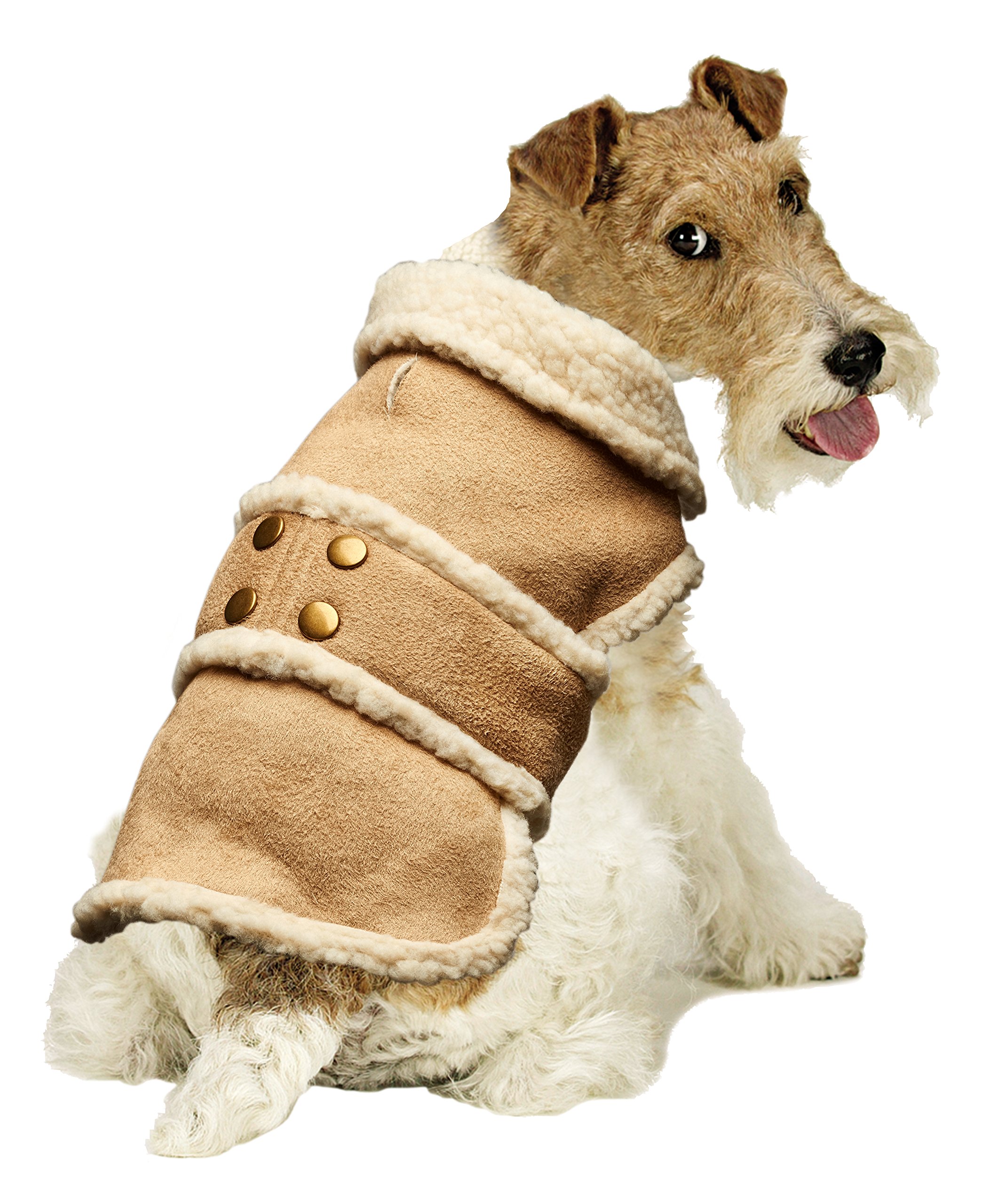 Pistachio Pet - Faux Suede Shearling Dog Coat (XL)