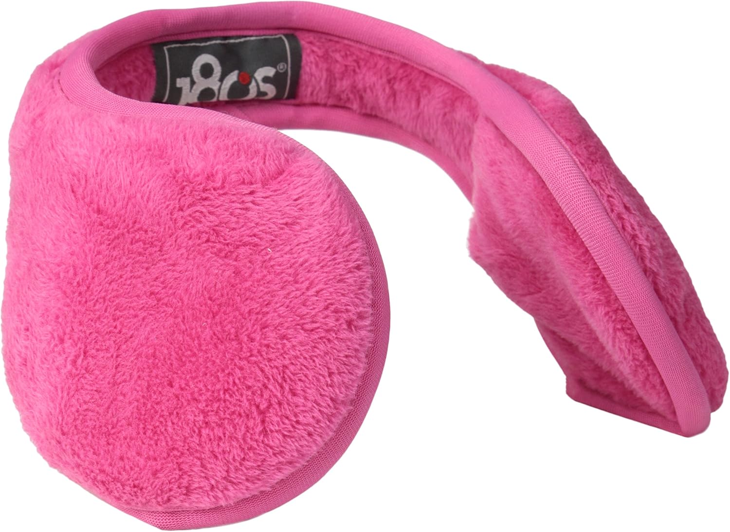 180s Women's Lush Soft Fleece Behind The Head Ear Warmers, Black, One Size: Clothing