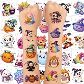 Halloween Tattoos for Kids Halloween Party Favors Bulk Goodie Bag Stuffers | Halloween Temporary Tattoos for Halloween Party Decorations Supplies Halloween Treats, Gifts, Games, Toys for Trick or Treat
