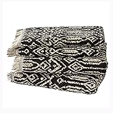 SKL Home Nador 2 Bath, 2 Hand Towel Set, Black