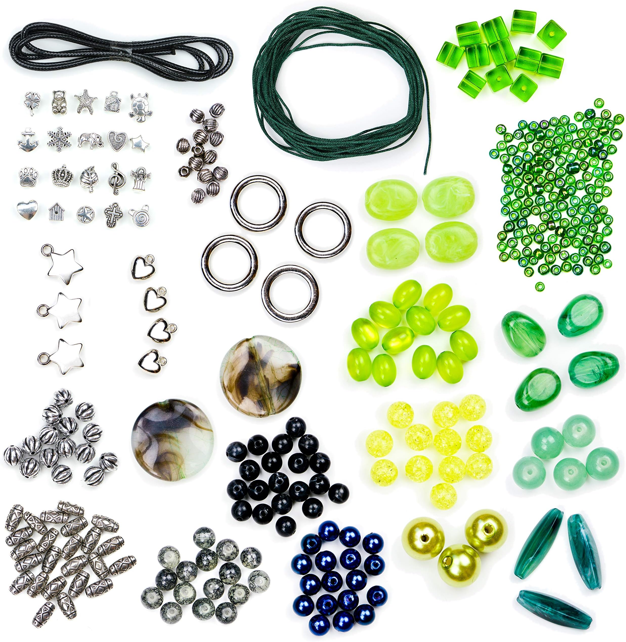 Jewelry Making Supplies Kit Includes Amazing eBook with Easy Step-by-Step Instructions. Stylish Beads, Alloy Charms, Pliers, Wire, Findings. Ideal Craft Beading Set for Adults, Girls, Teens, Beginners