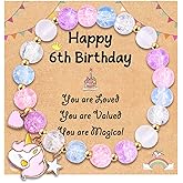 Leyung Birthday Gifts for Girls, Beaded Bracelet Birthday Decorations Gifts for 3 4 5 6 7 Year Old Girls Daughter Granddaughter Niece Sister