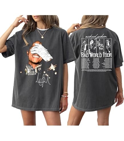 Michael Jackson Bad Tour 88 Tokyo T Shirt Size S Black | Amazon.com